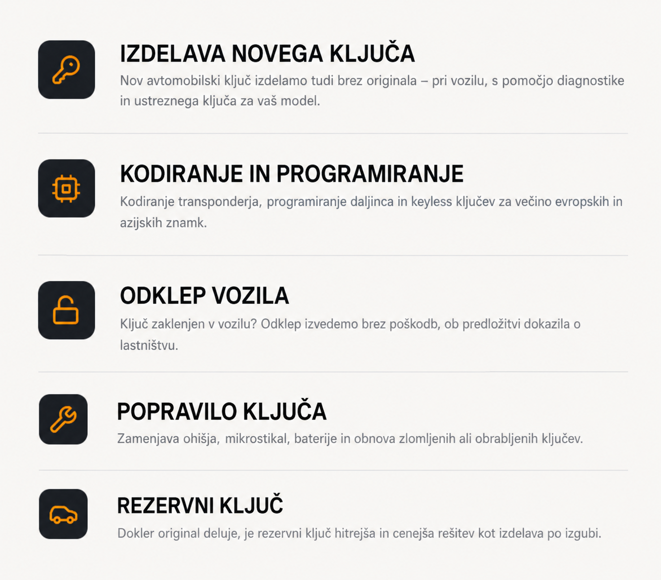 Izdelava Avto Ključev Ljubljana
